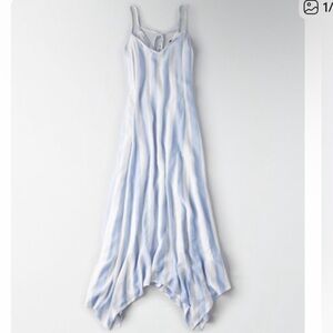 Blue and white striped dress from AE (size M)